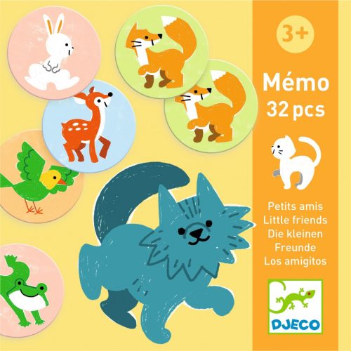 DJECO Memóriajáték - Kis barátok - Memo Little friends