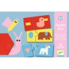 Párosító puzzle - Állati formák, 24 db-os - Shapes & Animals