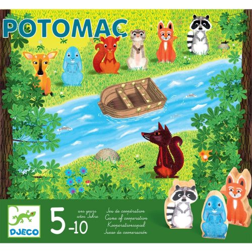 DJECO Társasjáték - Állati mentőcsónak - Potomac