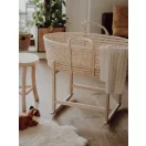 AhojBaby ringatós bükkfa állvány fonott mózeskosárhoz natural színben