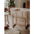 AhojBaby ringatós bükkfa állvány fonott mózeskosárhoz natural színben
