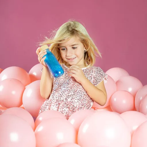 Petit Boum szenzoros játék - Float bottle - Blue
