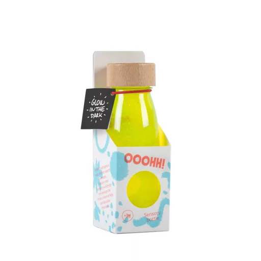 Petit Boum szenzoros játék - Float bottle - Fluo Yellow