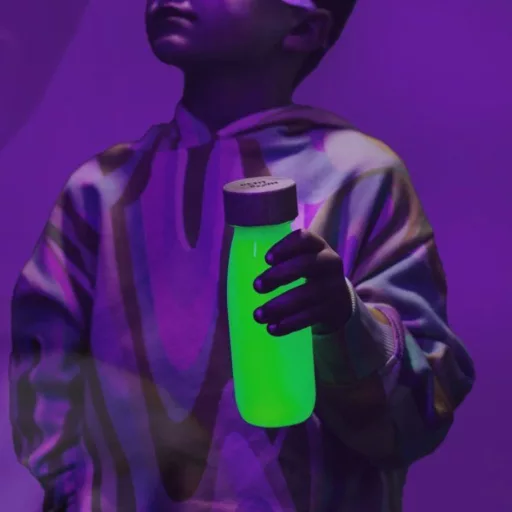 Petit Boum szenzoros játék - Float bottle - Fluo Yellow