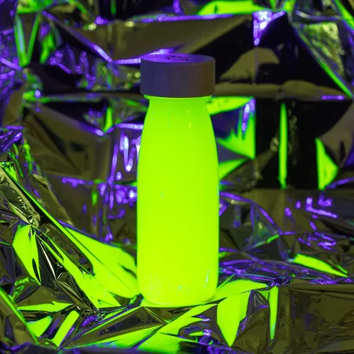 Petit Boum szenzoros játék - Float bottle - Fluo Yellow