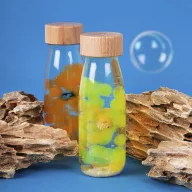 Petit Boum szenzoros játék - Sound bottle - Pufferfish