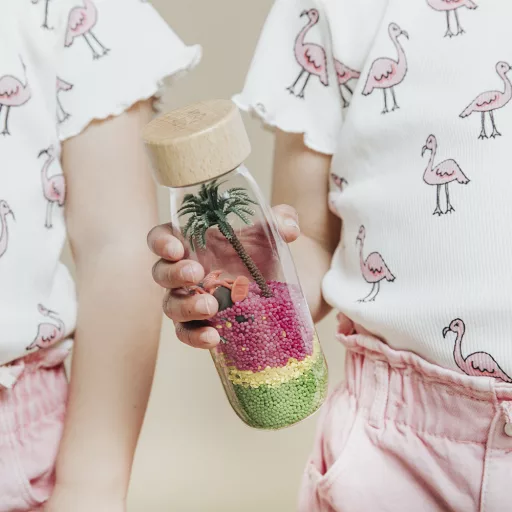 Petit Boum szenzoros játék - Spy bottle - Flamingo