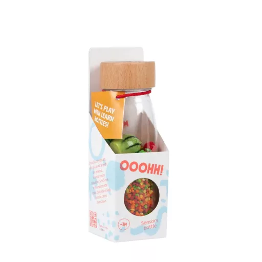 Petit Boum szenzoros játék - Learn bottle - Fruits