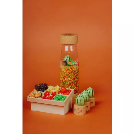 Petit Boum szenzoros játék - Learn bottle - Fruits
