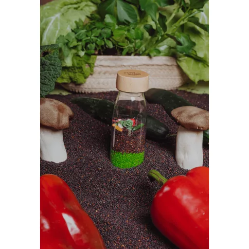 Petit Boum szenzoros játék - Learn bottle - Veggies
