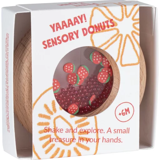 Petit Boum szenzoros játék - Sensory Donut - Strawberries
