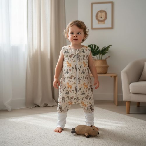 Happy tipegő hálózsák - Dzsungel babák 74-es bélelt