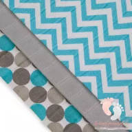   Soft mintás bambusz pelenka válogatás 3 db-os - kék minimal