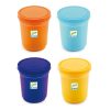 Djeco Gyurma - Pillegyurma - 4 tubs of play dough, Plain flour