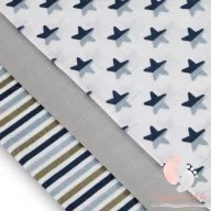   Soft mintás tetra pelenka válogatás 3 db-os - Csillagos csíkos