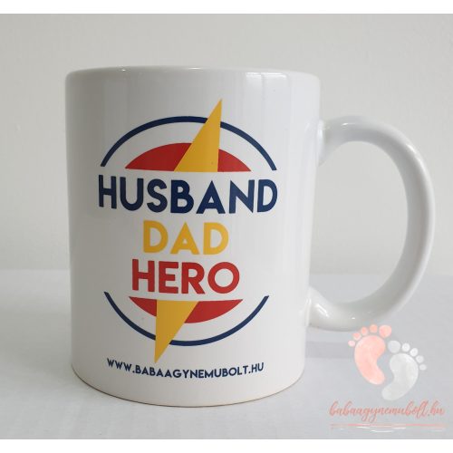 Husband Dad Hero bögre
