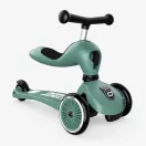 Scoot and Ride Highwaykick 1 Forest zöld 2 az 1-ben kismotor és roller gyermekeknek