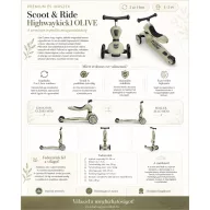 Scoot and Ride Highwaykick1. 2 in 1 kismotor/roller Oliva
