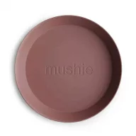 Mushie lekerekített lapostányér - mackó