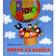 Bogyó és Babóca Mese az elveszett nyusziról keménytáblás mesekönyv borítója hőlégballonnal