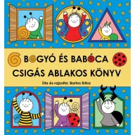 Bogyó és Babóca Csigás ablakos könyv keménytáblás borítója nyitható ablakokkal
