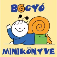 Bogyó minikönyve sárga borítója integető csigafiúval
