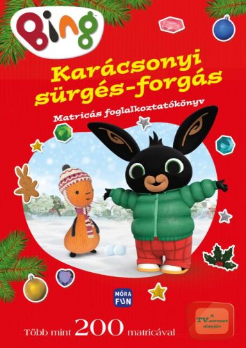 Bing - Karácsonyi sürgés-forgás - Matricás foglalkoztatókönyv