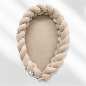 Elegance fonott 2:1-ben babafészek - Bézs