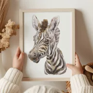 A4-es poszter - Festett zebra