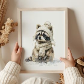 A4-es téli poszter - Mosómaci