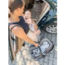 Makaszka bambusz babahordozó betét 0-18 kg Szivárvány hegy mintával