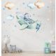 Falmatrica - Fiús nyuszi repülővel, csillagokkal és felhőkkel