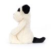 Jellycat plüss - Bashful fekete-krém kiskutya