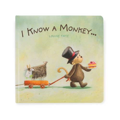 Jellycat mesekönyv - I Know A Monkey Book
