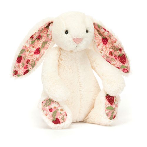 Jellycat plüss - Bashful Berry nyuszi - Krém