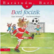 Bori focizik Barátnőm Bori mesekönyv borítója labdával és kapuval