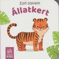 Első szavaim - Állatkert Signum Kids babakönyv borítója kis tigrissel