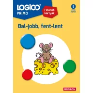 LOGICO Primo 1252 Bal-jobb, fent-lent feladatkártyák címlapja sajtot evő egérrel