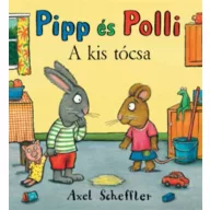 Pipp és Polli - A kis tócsa lapozó borítója Axel Scheffler illusztrációjával