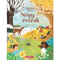 Matricás füzet - Négy évszak borítója állatokkal és több mint 350 matricával