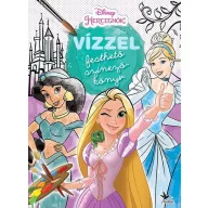 Disney hercegnők vízzel festhető színezőkönyv Kolibri Kiadó fedőlapja