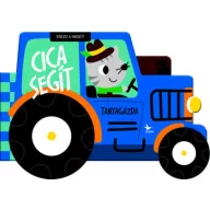 Érezd a mesét! Cica segít kék traktor formájú keménylapos könyv