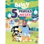 Bluey 5 perces mesék keménytáblás mesekönyv borítója a Heeler családdal
