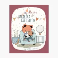 Babaróka kistestvére keménytáblás mesekönyv borítója fotellel és rókákkal