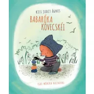 Babaróka kövecskéi keménytáblás mesekönyv borítója köveket gyűjtő kisrókával