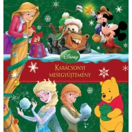 Disney Karácsonyi mesegyűjtemény keménytáblás könyvborító Elsa, Matuka és Micimackó figuráival