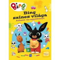 Bing színes világa kifestő és rajzolókönyv sárga borítóval és Bing figurával