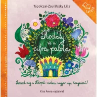 Kodály és a cifra palota könyv borítója színes népi virágmotívumokkal és palotával