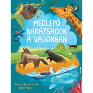 Meglepő barátságok a vadonban keménytáblás könyv borítója állatfigurákkal