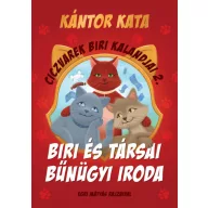 Ciczvarek Biri kalandjai 2. Biri és Társai Bűnügyi Iroda könyvborító három macskával